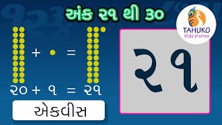 21 to 30 Number | Ank | Gujarati Ekda | How to write a Number