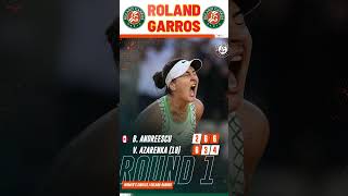 Tennis WTA Roland Garros 2023 Big win for Bibi 👏 #shorts