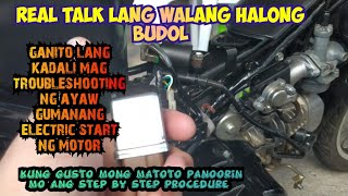 Paano mag troubleshooting ng ayaw gumang electric start ng motor