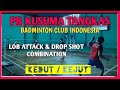 BADMINTON TECHNIQUE DECEPTION SHOT - Lob Attack KEDUT super detail (Indonesian with English Subt)