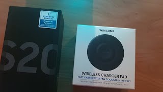 Unboxing ▪︎ SAMSUNG WIRELESS CHARGER PAD 9W▪︎Gift -Purchases of Galaxy S20+