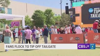 Fans flock to tip off tailgate at men's NCAA championship game