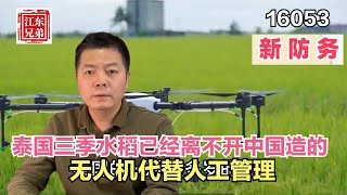 泰国三季水稻已经离不开中国制造的无人机代替人工管理