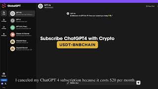 How to Subscribe ChatGPT with Crypto? - USDT-BNBchain's Magic