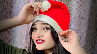 Merry Christmas 🎄🤶 || simple and easy Christmas Makeup tutorial || ￼ very simple Christmas makeup 💄