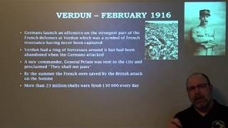 World War 1  Part 2 - Lecture by Eric Tolman