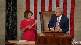 Raw Video: Pelosi Receives Speaker's Gavel