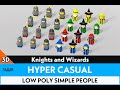 Knights and Wizards | LOW POLY SIMPLE PEOPLE