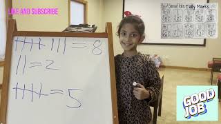 Tally Marks - Counting with Tally Marks for kids - Math for K / 1st grade - Children learning video