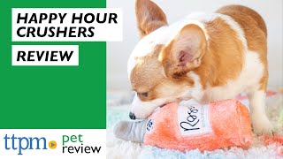 Happy Hour Crushers Rose and Vodka Squeaky Plush Toys from ZippyPaws