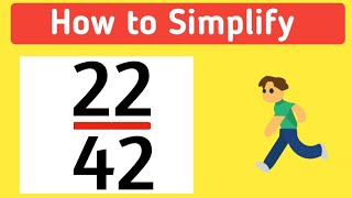 How to Simplify the Fraction 22/42 || 22/42 Simplified