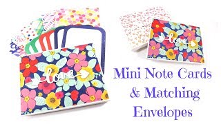 Mini Note Cards \u0026 Matching Envelopes in a Gift Box | Video Tutorial