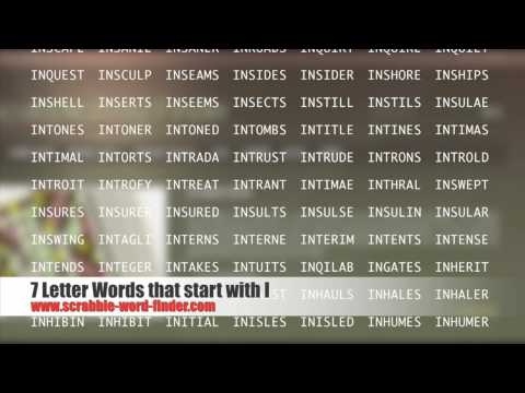 What is a 7 letter word starting with I?