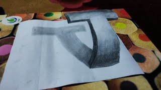 Very Easy -🤫 Drawing 3D Letter T - Trick Art with Pencil step by step (2022)