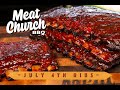 Peach Habanero Voodoo Ribs. Full video on our channel. Recipe & rub on meatchurch.com. #shorts #ribs