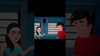 भूतिया ट्रेन की आखरी यात्रा part 2{scene5} horror hindi story get story vibe #shorts #horror #anime