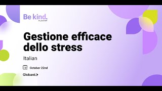 Gestione efficace dello stress