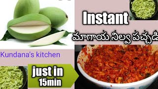 Magaya Pachadi Recipe In Telugu | Dry Mango Pickle | మాగాయ నిల్వ పచ్చడి పక్కా కొలతలతో ఎంతో రుచితో