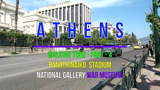 ATHENS -Panathinaiko Stadium,Nat.Gallery,War Museum/Παν/κό Στάδιο,Εθ.Πινακοθήκη,Πολ. Μουσείο-GREECE