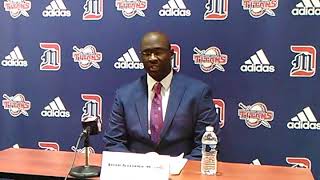 Bacari Alexander Detroit Mercy head coach post game vs Milwaukee... Indbeatsports