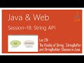 String API in Java | #29 | The Reality of String , StringBuffer and StringBuilder Classes in Java