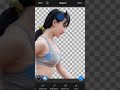 Create transparent cut out and change background using LightX Photo Editor for iPhone