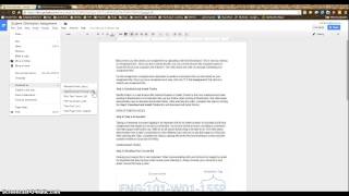 Google Docs Download As