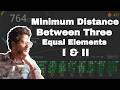 Minimum Distance Between Three Equal Elements I & II LeetCode