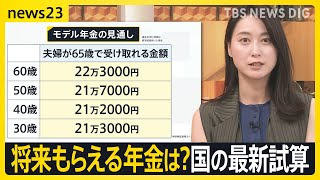 「もらえなかったら払った分返して」将来もらえる年金は？ 5年に1度“健康診断”で国が最新試算 「分からない…」難しい制度への理解を深めるには【news23】｜TBS NEWS DIG