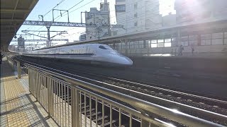 [ありがとう700系!これが真のラストランに・・・]JR東海700系C54編成　廃車回送列車　浜松駅通過【3/12全車廃車】