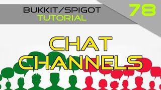 Minecraft Bukkit/Spigot Plugin Tutorial #78: Chat Channels (Easy)