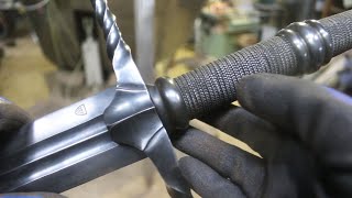 Forging the Classic Witcher 3 sword, part 5, making the handle.