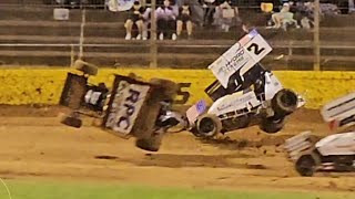 International Sprintcars - Round 1 feat T-Mez (47usa) & Brady Bacon (2usa) -Western Springs Speedway