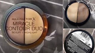 Max Factor Miracle Contour Duo || Honest Review