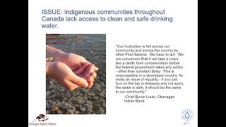 AquaHacking 2020 B.C. Challenge - Water Issue - Potable Water in Indigenous communities