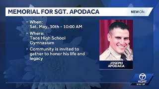 Memorial service set for Taos County Sgt. Joseph Apodaca