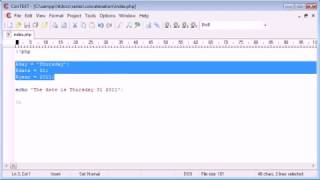 Beginner PHP Tutorial 17 Concatenation 