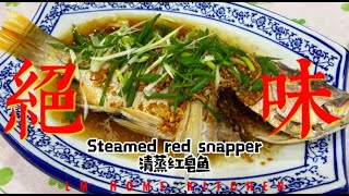 STEAMED RED SNAPPER 清蒸红皂鱼