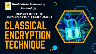 Cryptographic Network Security | Classical Encryption Technique