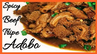 #BeefTripeAdobo | Cooking my version of beef tripe adobo easy way | ofw life | #86