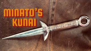 Forging Minato’s Kunai from Naruto! 🔥⚒️🔥 #blacksmith #forging #anime  #naruto #minato #weapons