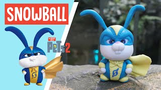 How to make Snowball secret life of pets 2 - Clay Tutorial