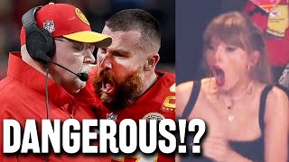 AWFUL! Taylor Swift's BF Travis Kelce HITS Coach Andy Reid at Superbowl?! | CAUGHT On Video
