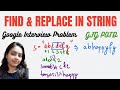 Find and Replace in String | GeeksforGeeks Problem of the Day