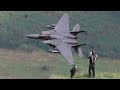 THUNDER IN THE VALLEY AS POLISH F-16s AND FINNISH F-18s TACKLE  THE MACH LOOP - 4K