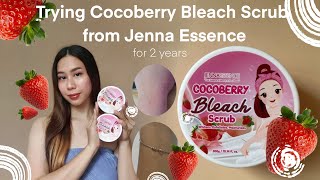 Trying Cocoberry Bleach Scrub from Jenna Essence for 2 years