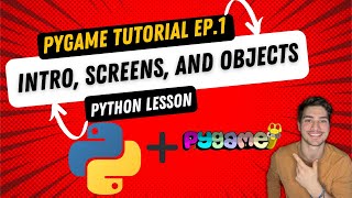 Python Pygame Tutorial - Episode 1! Getting Started, Creating Screens and Drawing Objects!