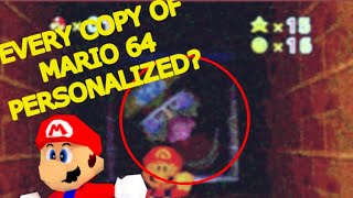 Every Copy Of Mario 64 Personalized Explained... (Wario Appartion, July 29th 1995)