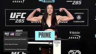 Tabatha Ricci and Jessica Penne - Weigh-ins - Jones vs. Gane) - _r_WMMA PRESENT BY UFC FIGHTER HUB