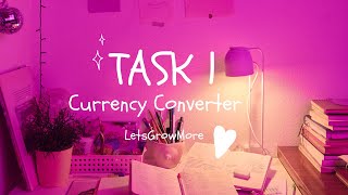 LetsGrowMore Task 1: Currency Converter in Java ✨ #code #java #developer #internship